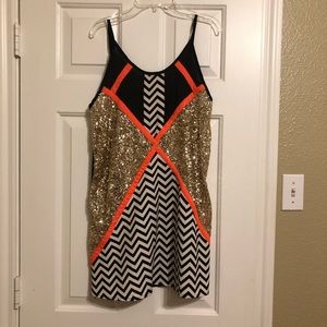Sequin Black Cocktail Dress